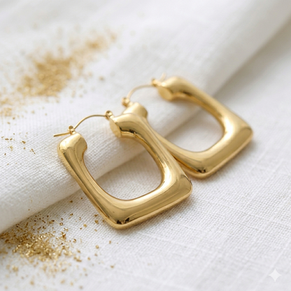 Rectangle Hoop Earrings
