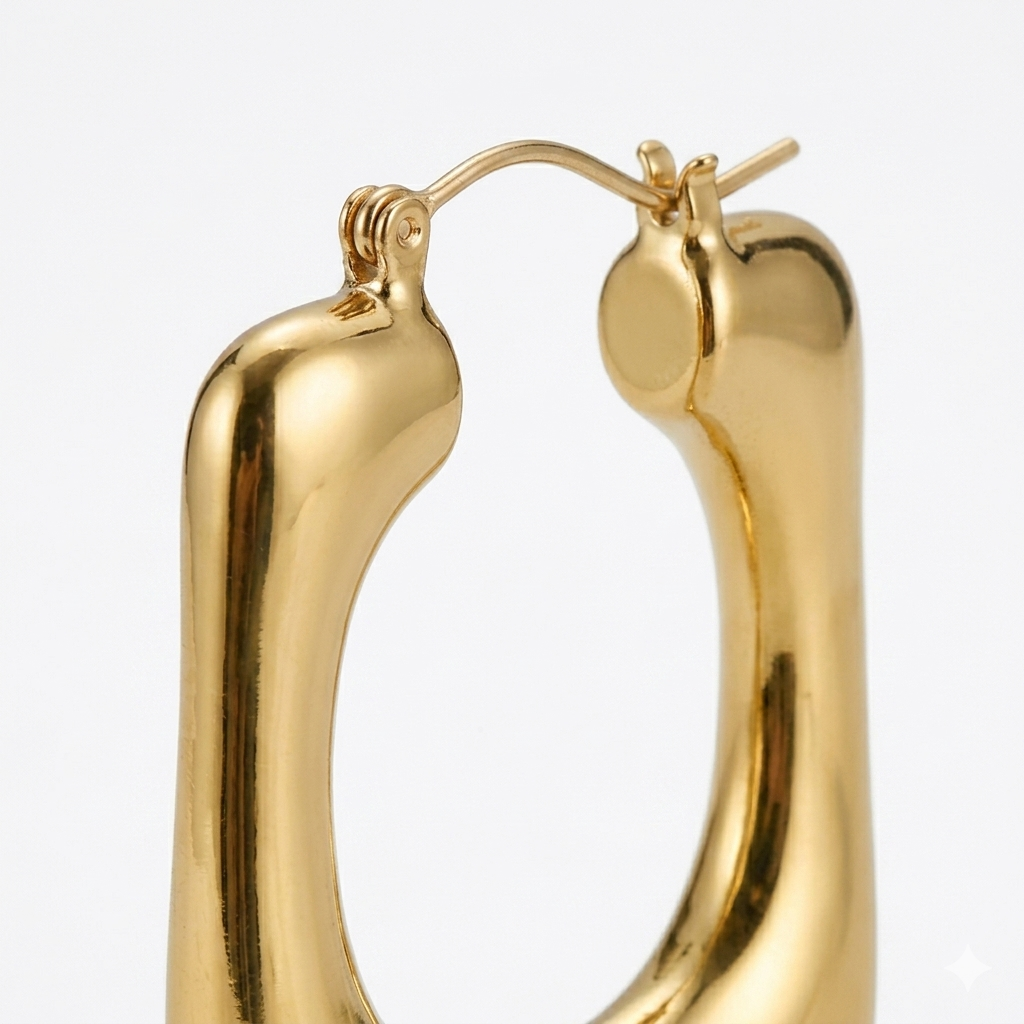 Rectangle Hoop Earrings